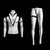 Male Invisible Ghost Mannequin Full Body (Version 1.0) MM-MZGH3 - Mannequin Mall