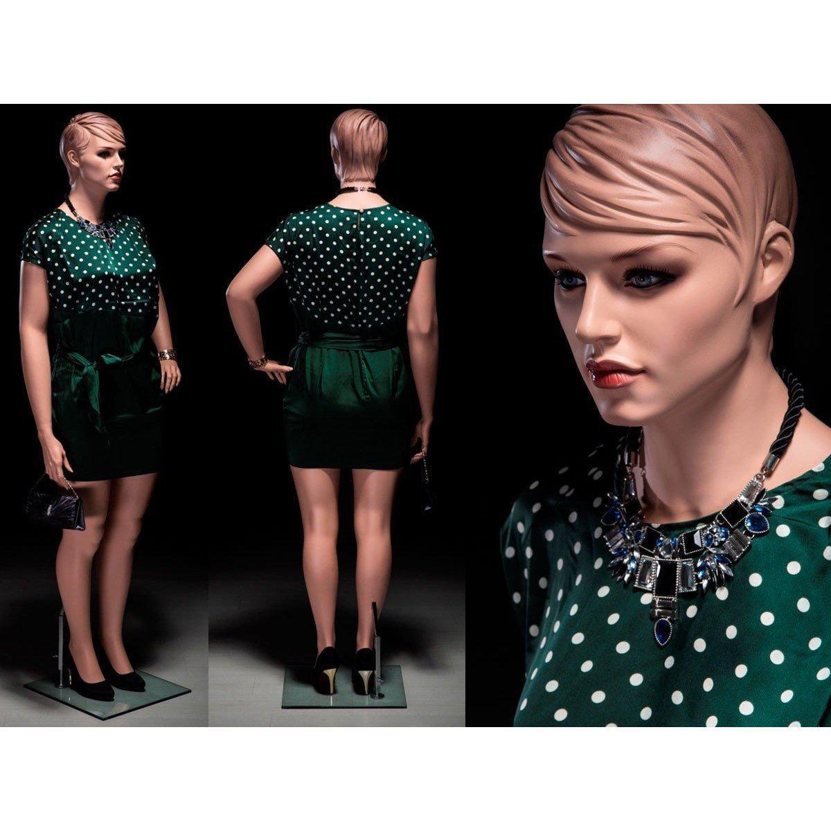 6&#39;1&quot; Realistic Plus-Size Female Mannequin MM-AVIS3 - Mannequin Mall