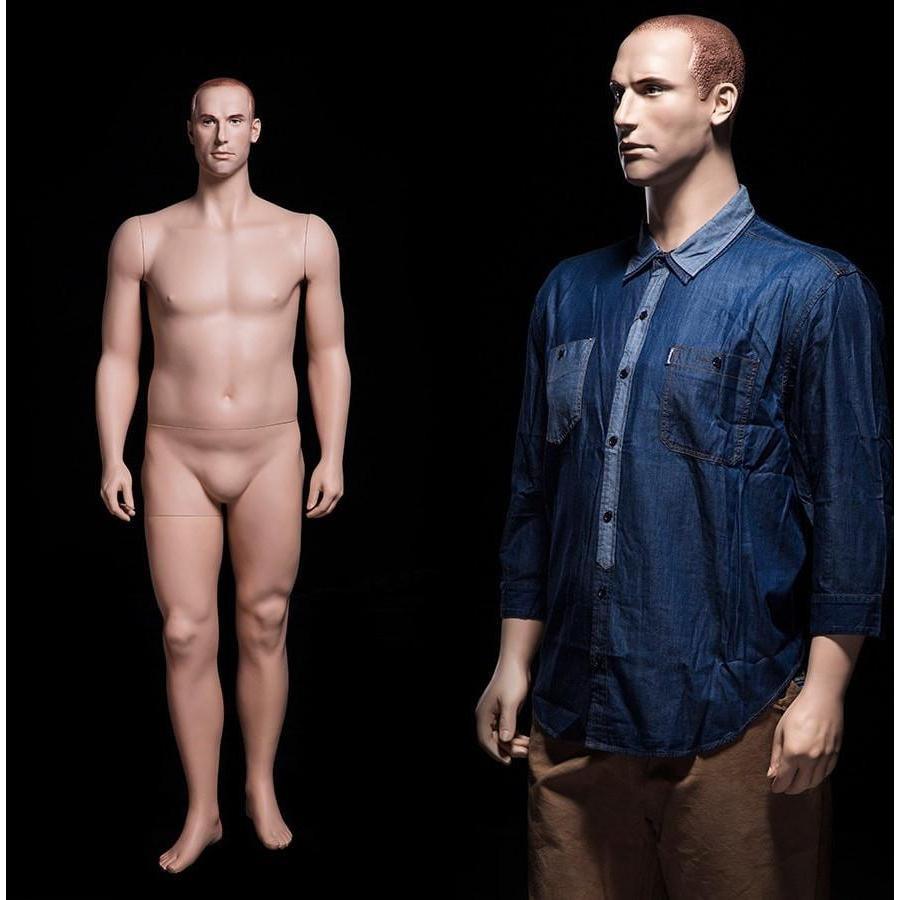 6'3" Plus Size Male Mannequin MM-PMAN2 - Mannequin Mall