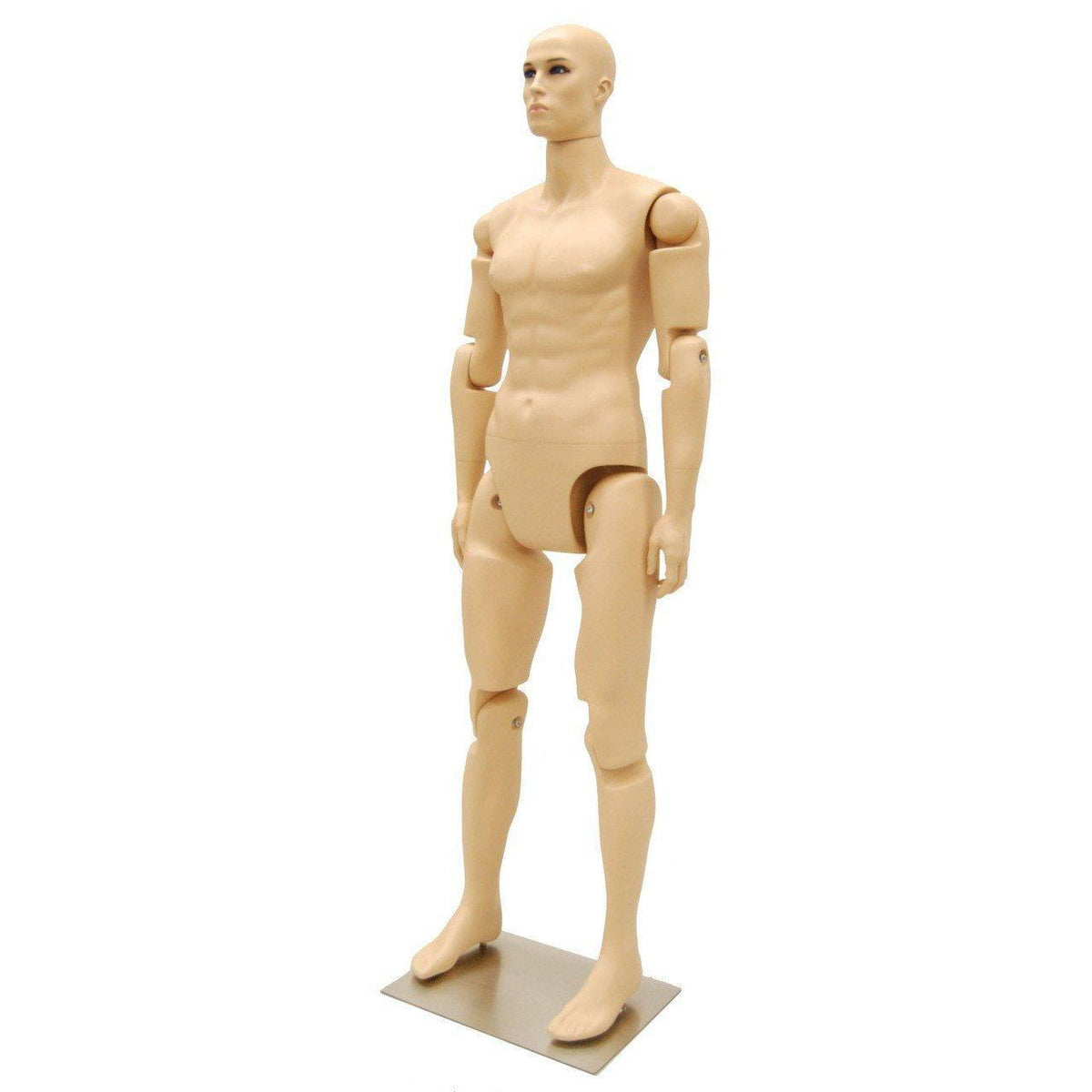 6&#39; Realistic Posable Male Mannequin MM-MFXF - Mannequin Mall