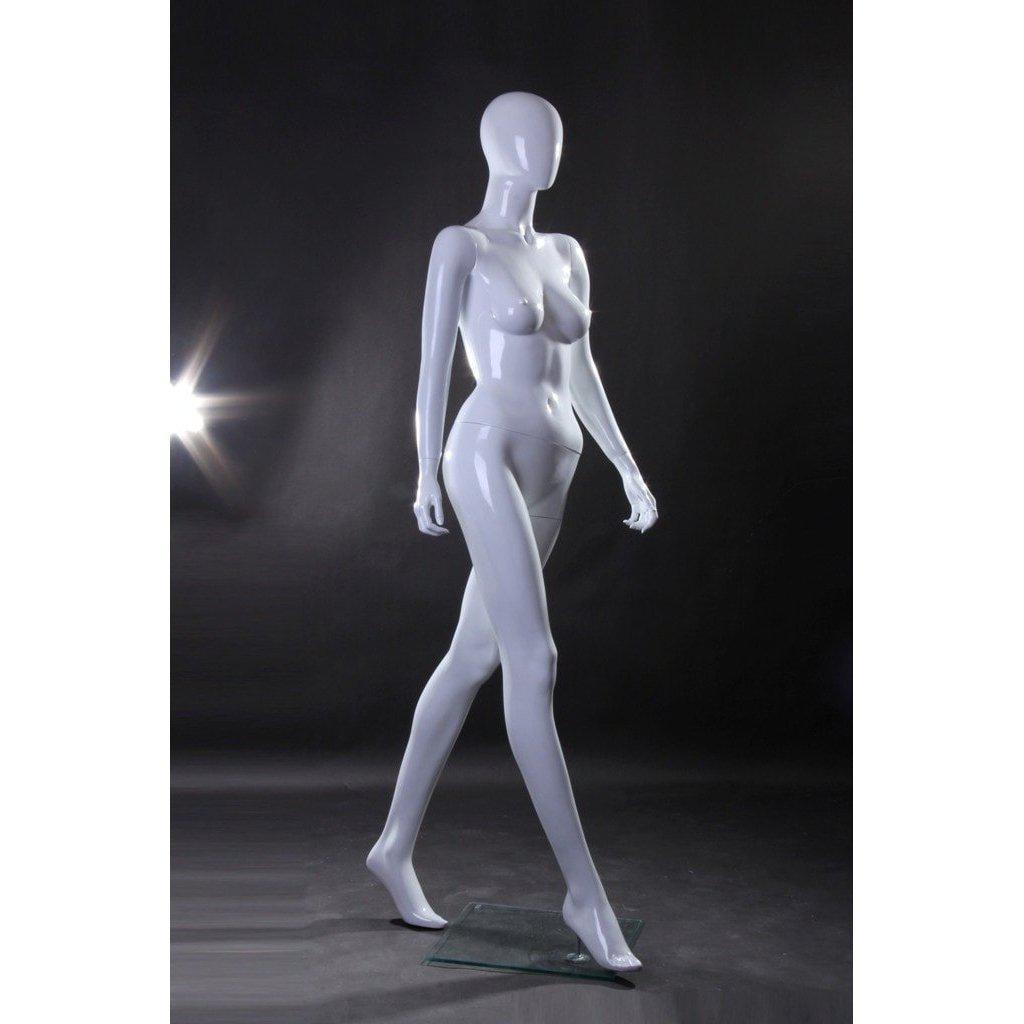 Jolly mannequins-full body plastic female mannequin egghead with metal  stand EFB-5