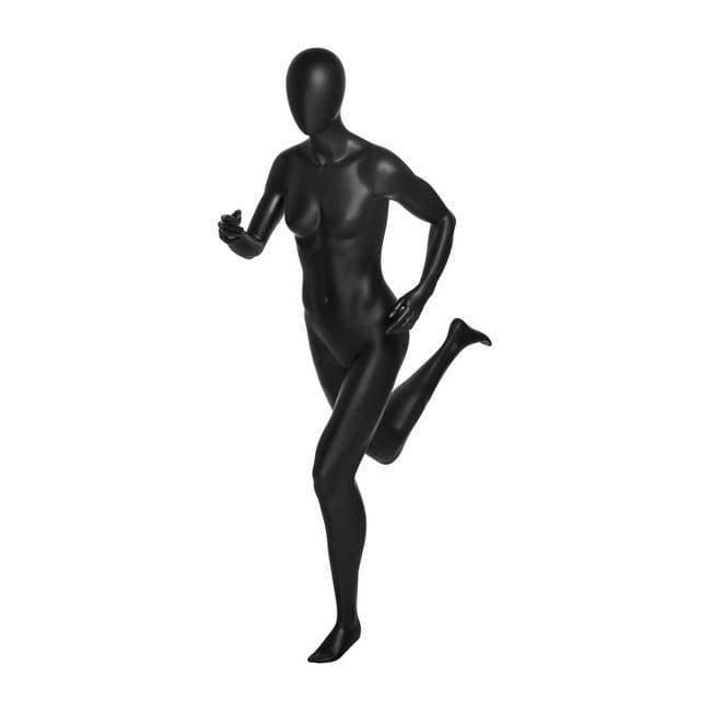 Athletic Black Female Running Mannequin MM-PB4BK2 - Mannequin Mall