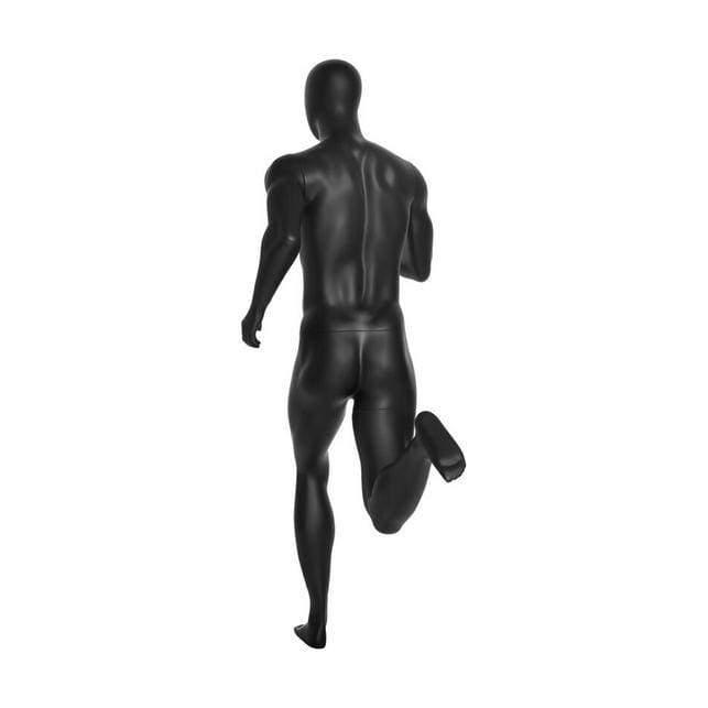 Athletic Black Male Running Mannequin MM-PB5BK2 - Mannequin Mall