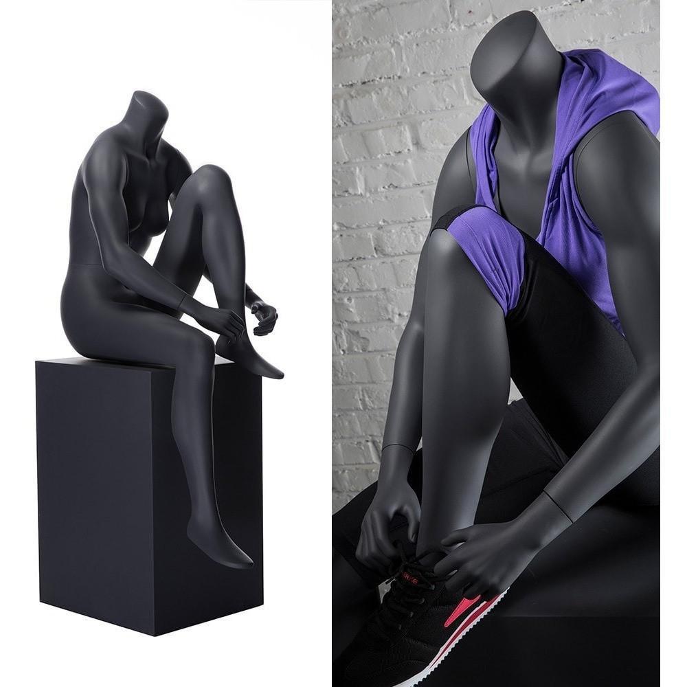 Athletic Female Sitting Mannequin MM-NI17 - Mannequin Mall
