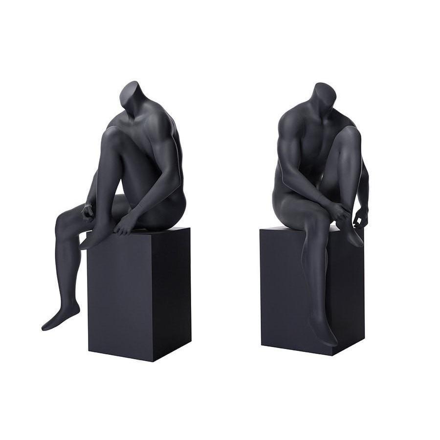 Athletic Headless Male Sitting Mannequin MM-NI5 - Mannequin Mall