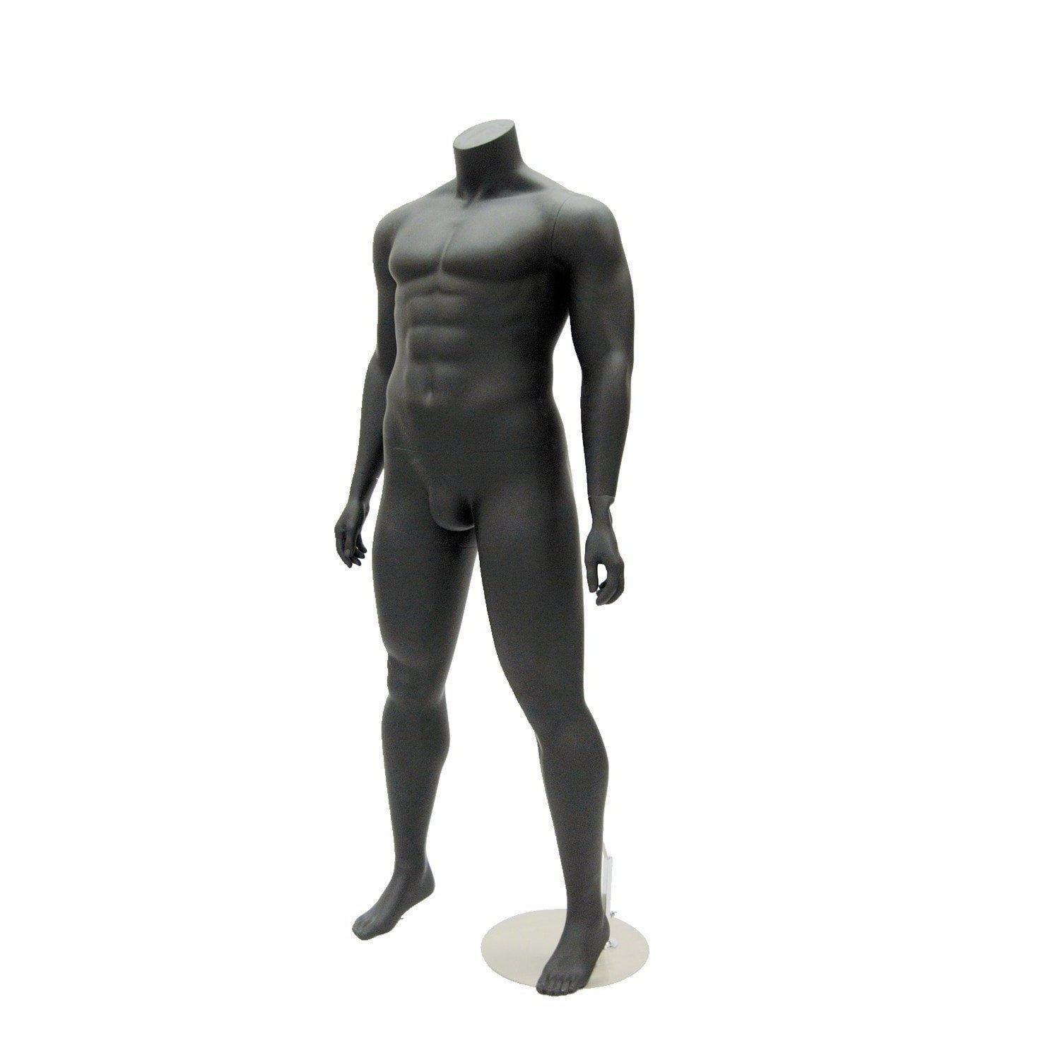 Athletic Headless Plus Size Male Mannequin MM-PLUSMANBB - Mannequin Mall