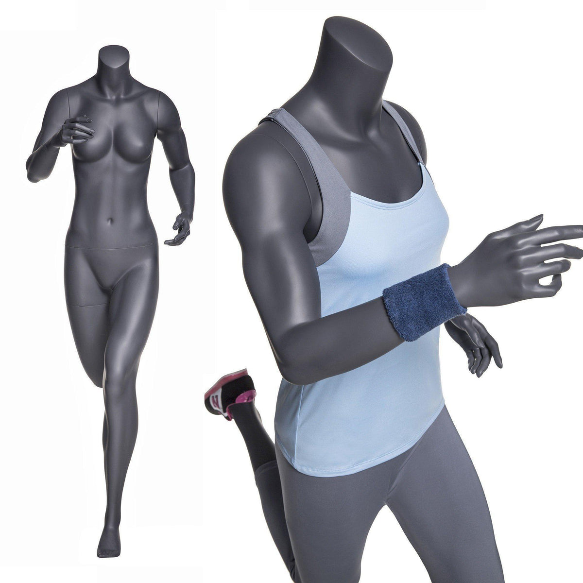 Athletic Running Headless Sports Female Mannequin MM-NI11 - Mannequin Mall