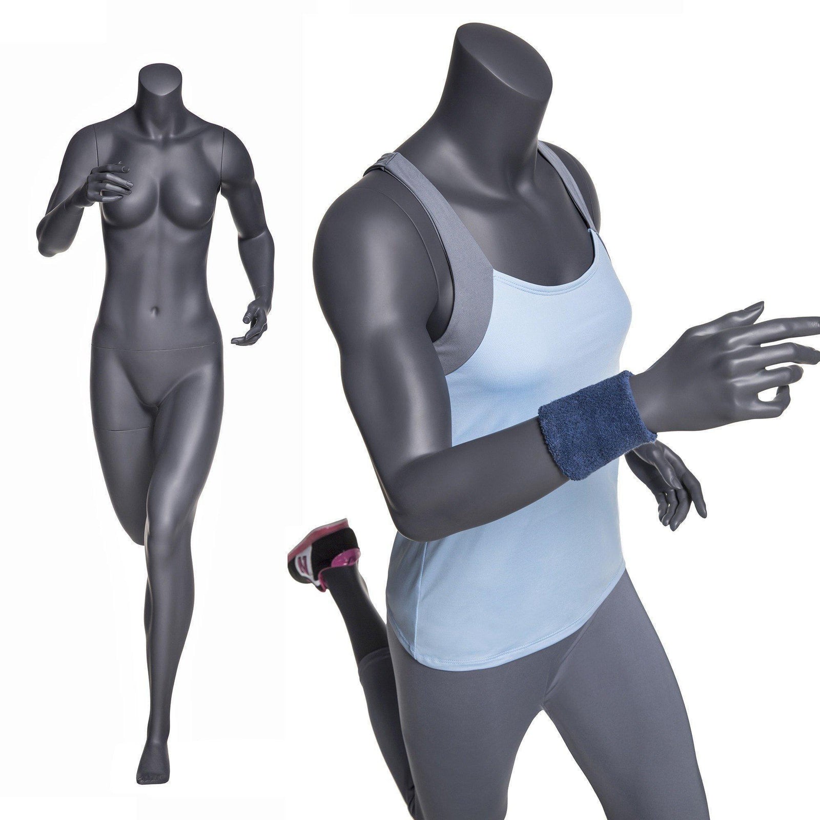 Athletic Running Headless Sports Female Mannequin MM-NI11 - Mannequin Mall
