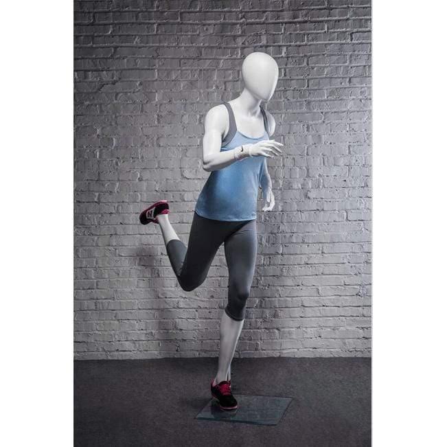 Athletic White Female Running Mannequin MM-PB4W2 - Mannequin Mall