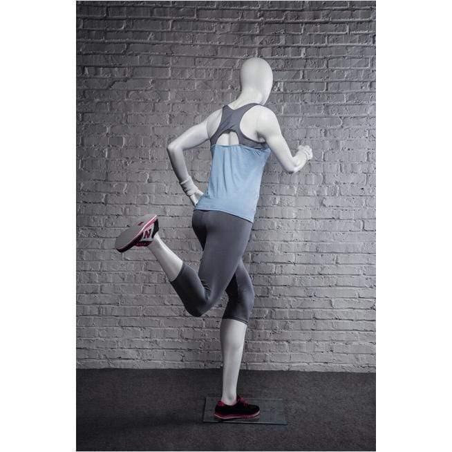 Athletic White Female Running Mannequin MM-PB4W2 - Mannequin Mall