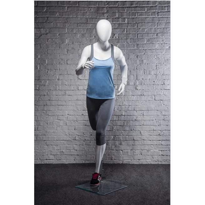 Athletic White Female Running Mannequin MM-PB4W2 - Mannequin Mall