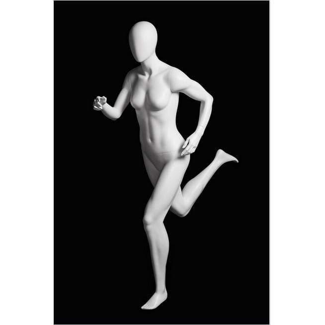 Athletic White Female Running Mannequin MM-PB4W2 - Mannequin Mall