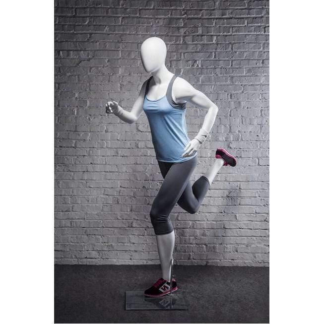 Athletic White Female Running Mannequin MM-PB4W2 - Mannequin Mall