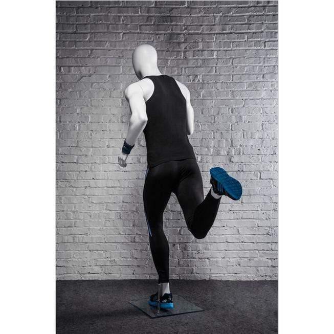 Athletic White Male Running Mannequin MM-PB5W2 - Mannequin Mall