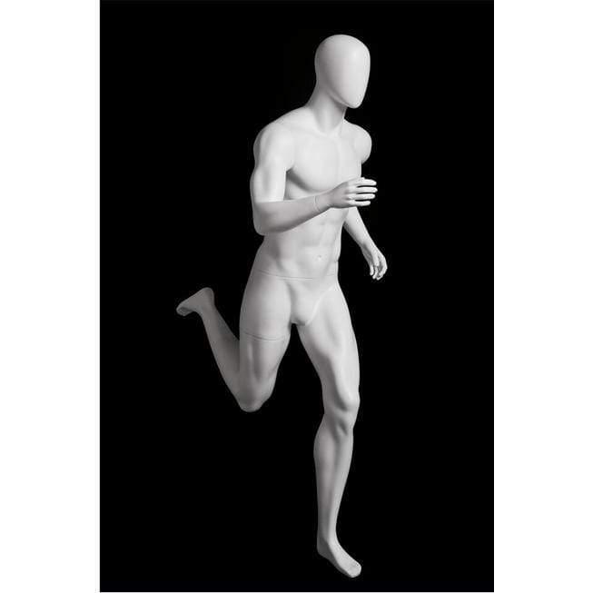 Athletic White Male Running Mannequin MM-PB5W2 - Mannequin Mall