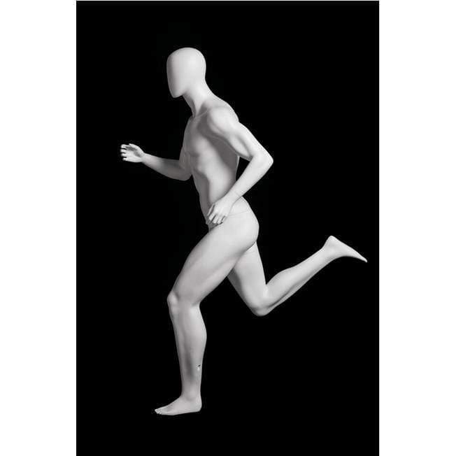Athletic White Male Running Mannequin MM-PB5W2 - Mannequin Mall
