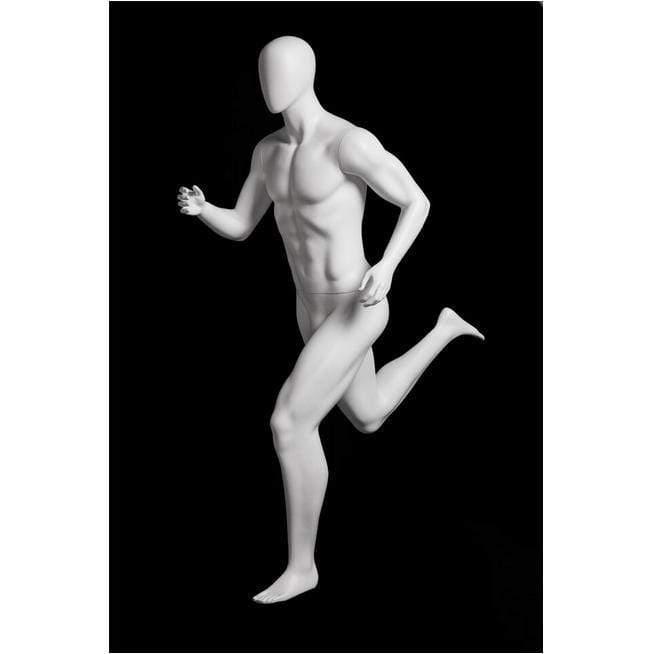 Athletic White Male Running Mannequin MM-PB5W2 - Mannequin Mall