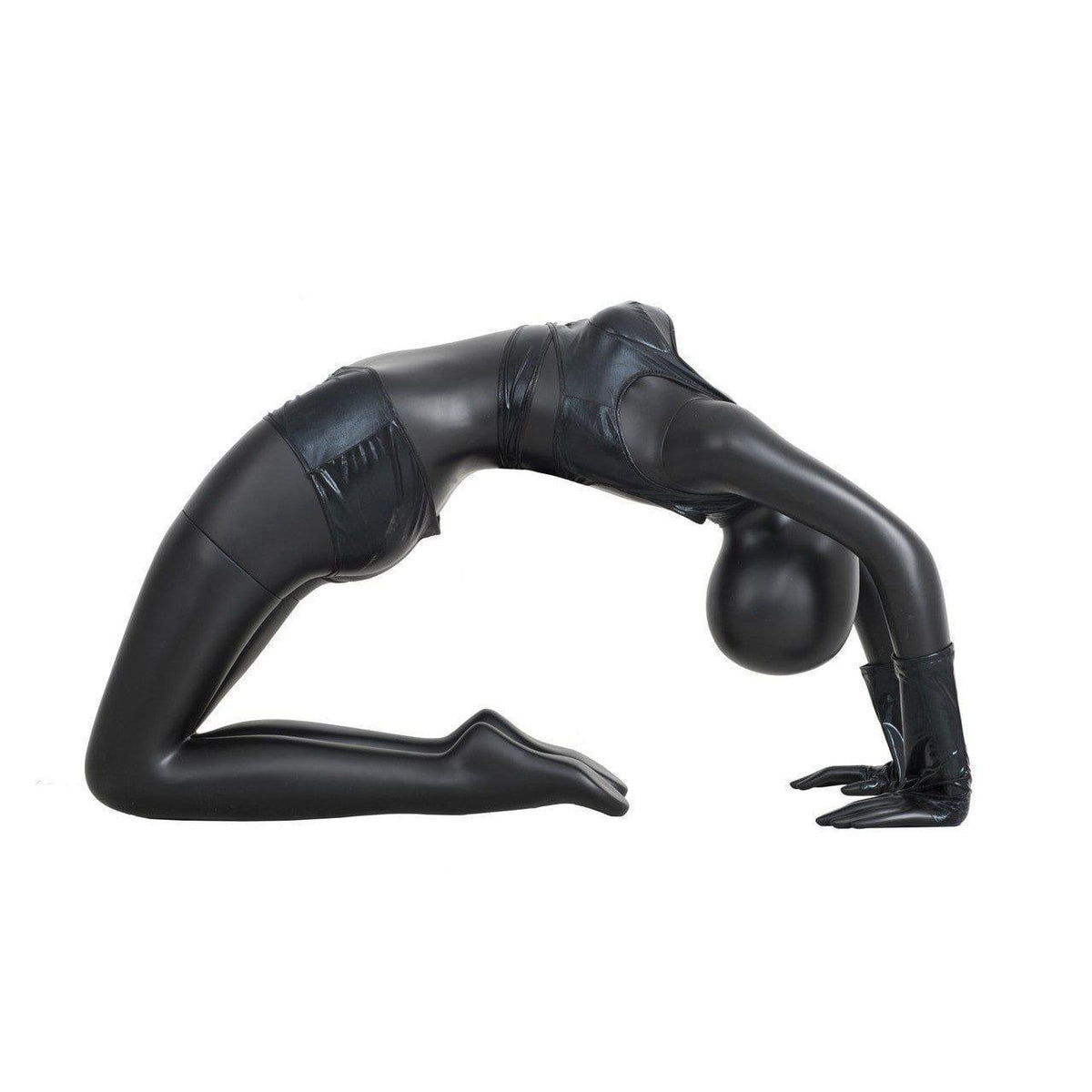 Black Female Bridge Pose Yoga Mannequin MM-YOGA05BK - Mannequin Mall