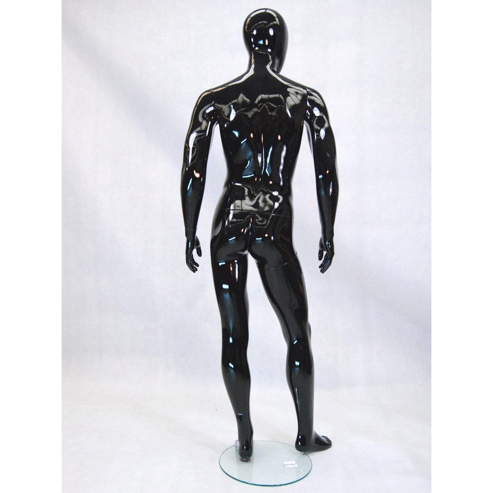 Black Male Egghead Mannequin MM-GM53BK - Mannequin Mall