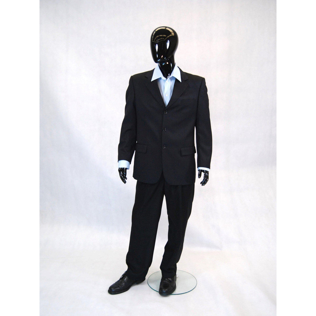 Black Male Egghead Mannequin MM-GM53BK - Mannequin Mall