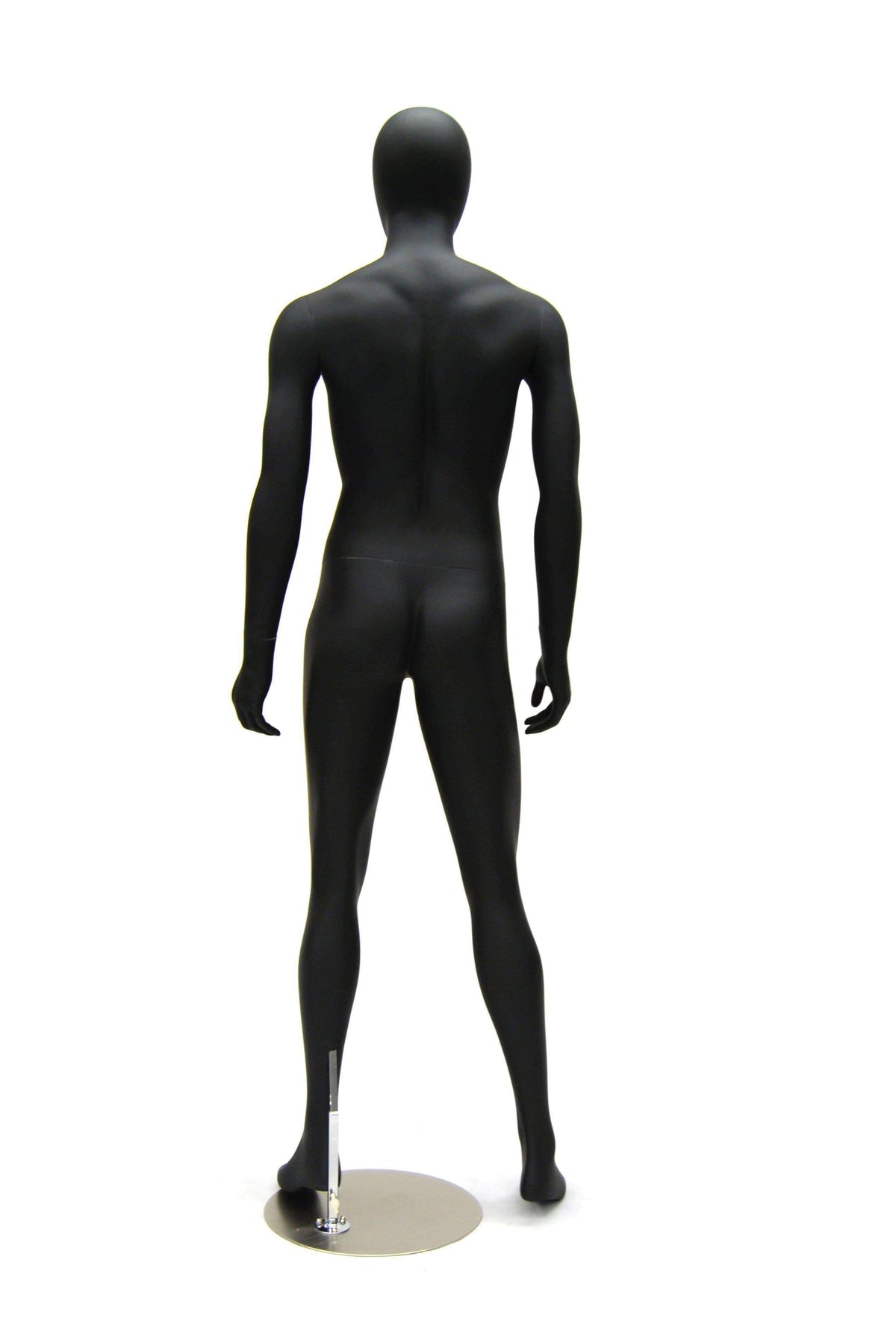 Black Male Egghead Mannequin MM-KM26BK2 - Mannequin Mall