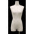 Female Pure White Linen Dress Form MM-JFF1WL - Mannequin Mall
