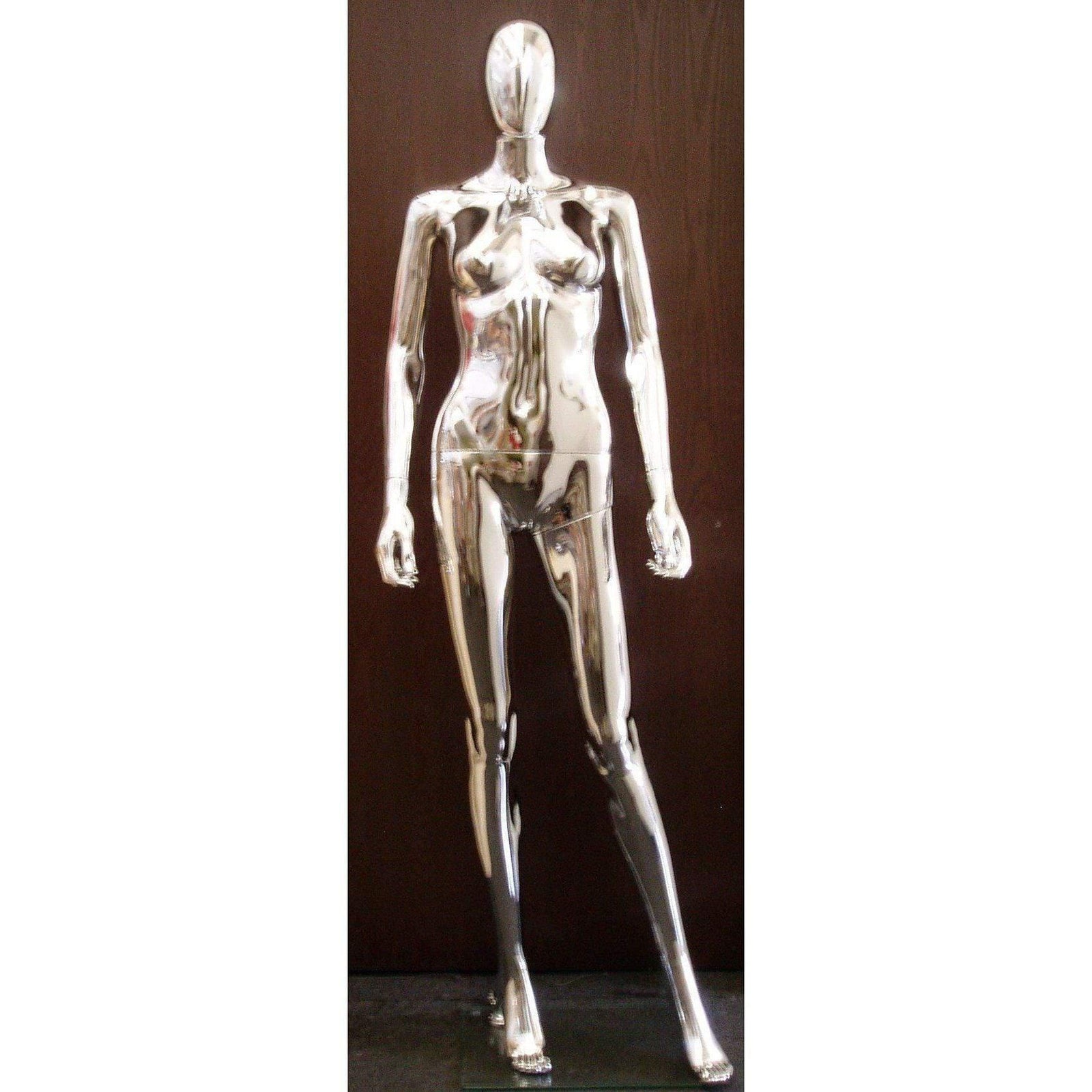 Female Chrome Mannequin MM-PS-SF1SCEG - Mannequin Mall