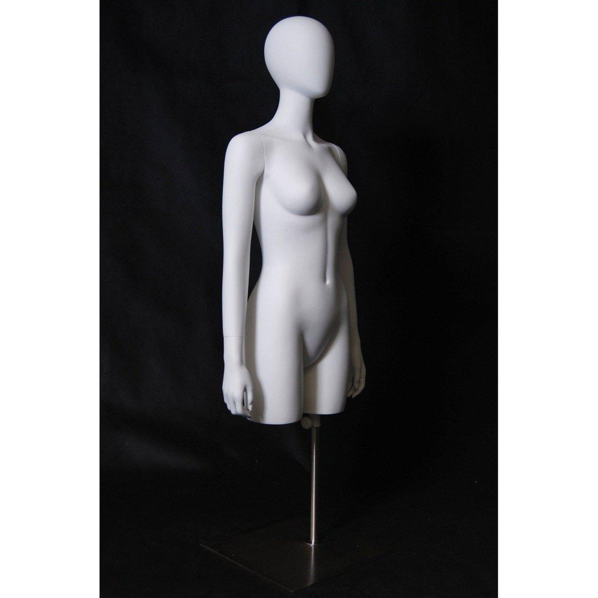 Female Egghead Mannequin Torso With Base MM-TFWEG - Mannequin Mall