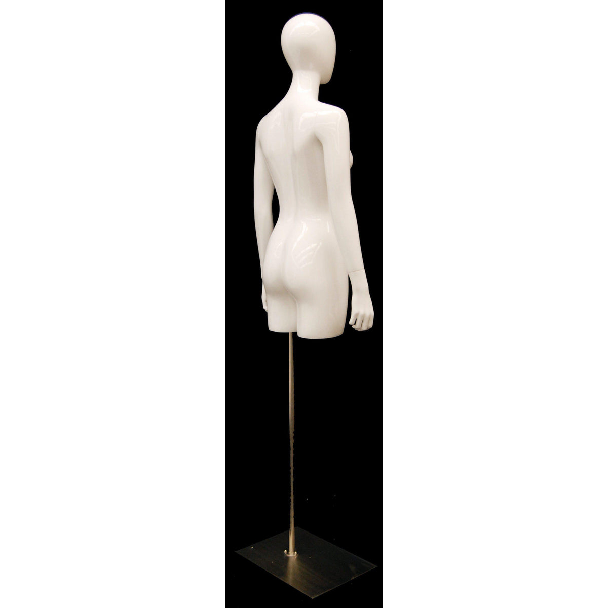Female Egghead Mannequin Torso With Base MM-TFWEG - Mannequin Mall