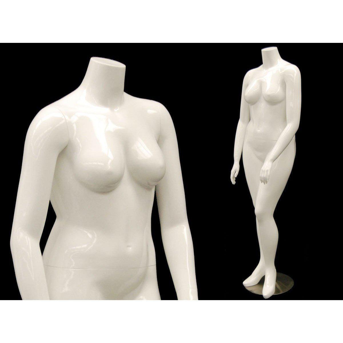 Female Headless Plus Size Mannequin MM-NANCYBW2S - Mannequin Mall
