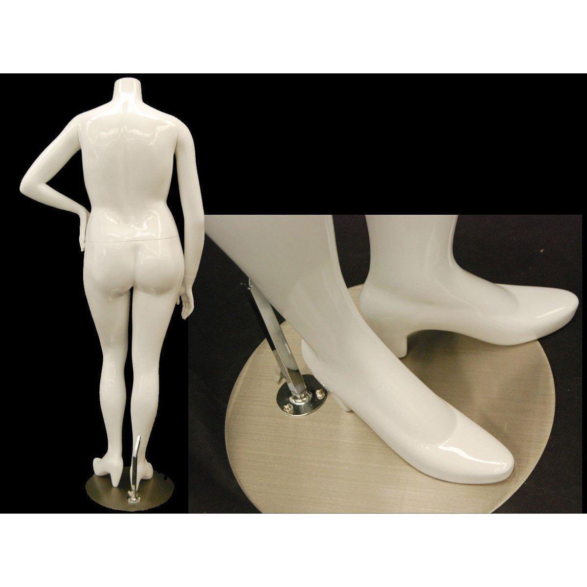 Female Headless Plus Size Mannequin MM-NANCYBW3S - Mannequin Mall