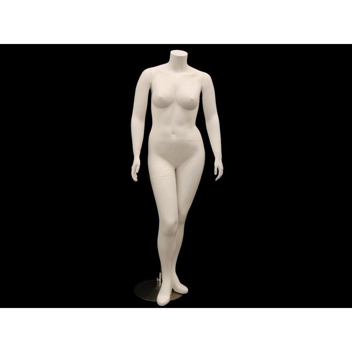 Female Headless Plus Size Mannequin MM-PLUSBW2 - Mannequin Mall
