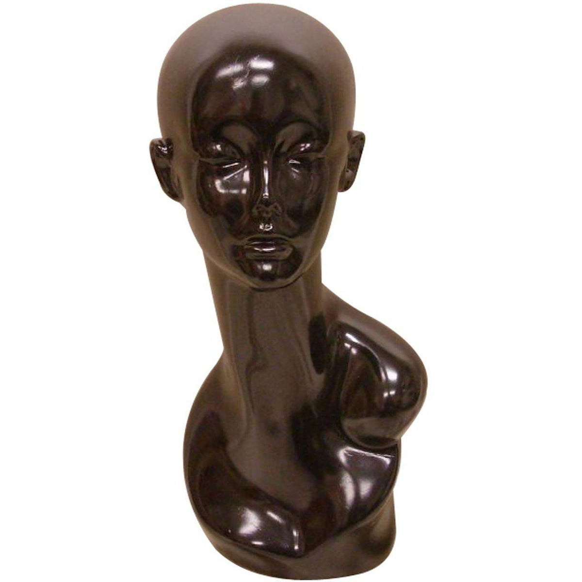 Female Mannequin Head MM-MDTINABLACK - Mannequin Mall