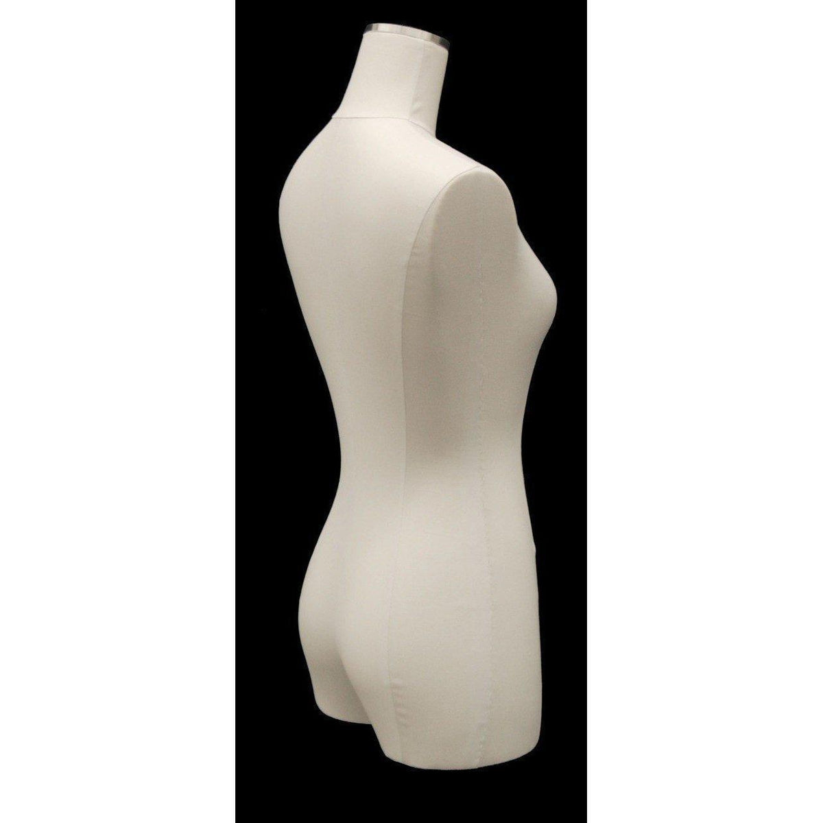Female Pure White Linen Dress Form MM-JFF1WL - Mannequin Mall