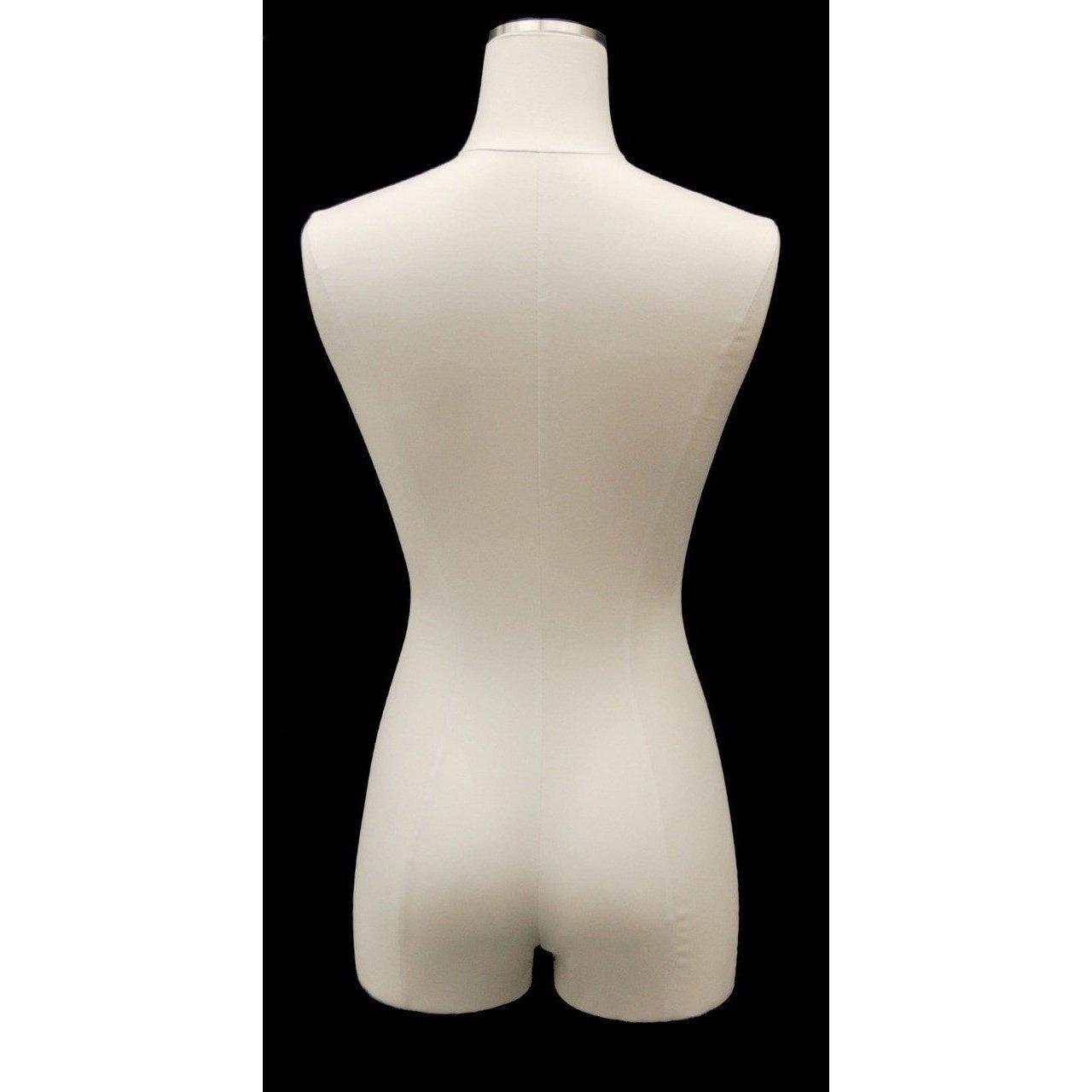 Female Pure White Linen Dress Form MM-JFF1WL - Mannequin Mall