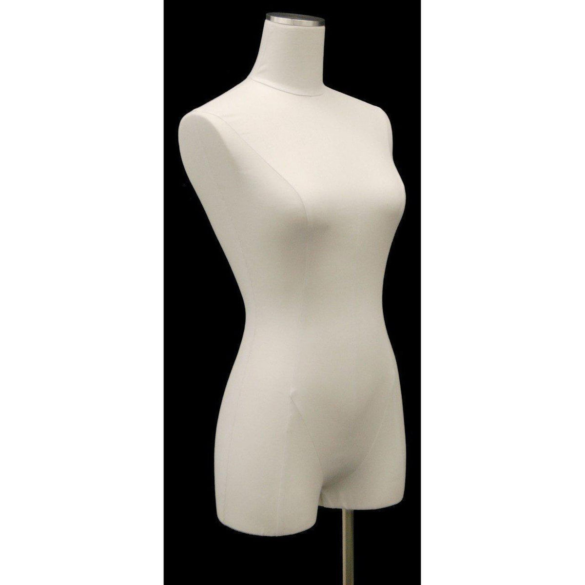 Female Pure White Linen Dress Form MM-JFF1WL - Mannequin Mall