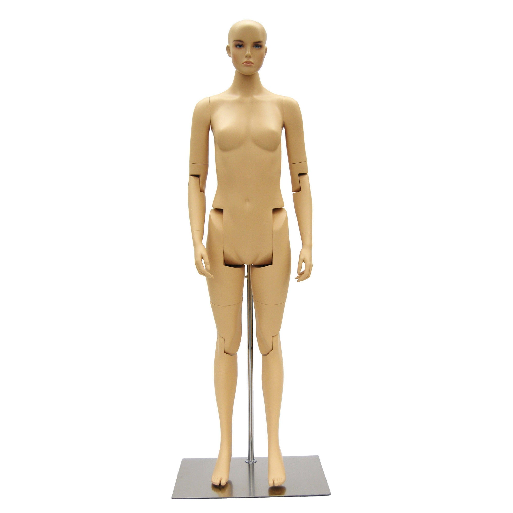 Female Realistic Posable Mannequin with Back Support MM-FM02-S - Mannequin Mall