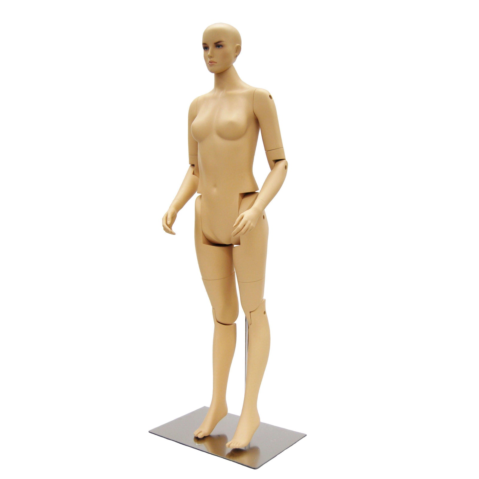 Female Realistic Posable Mannequin with Back Support MM-FM02-S - Mannequin Mall