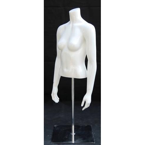 Female Mannequin Torso w/ Base MM-BL5 - Mannequin Mall