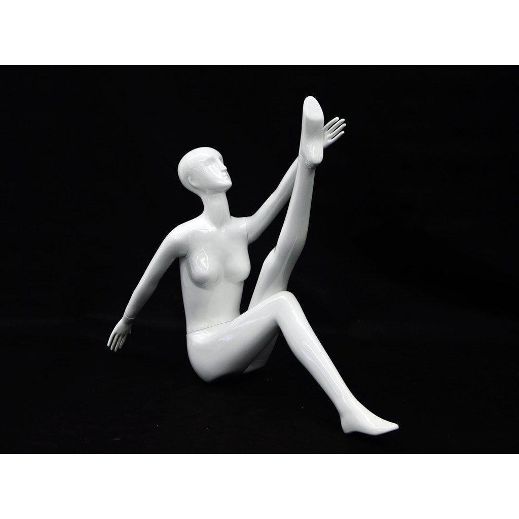 Female White Abstract Mannequin MM-XD20W - Mannequin Mall
