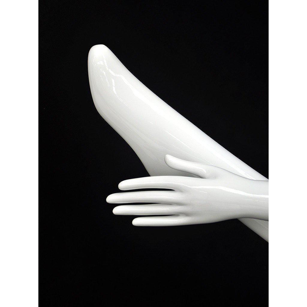 Female White Abstract Mannequin MM-XD20W - Mannequin Mall