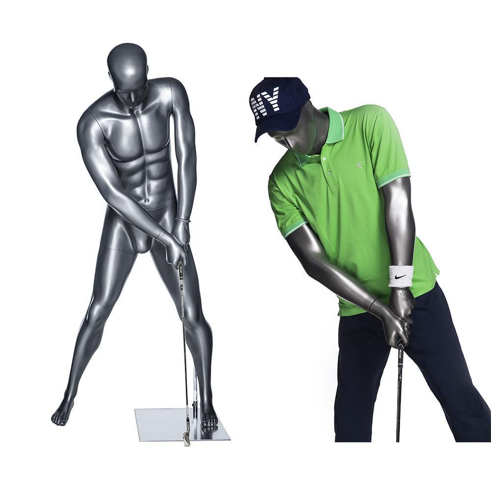 Male Abstract Golf Mannequin MM-GOLF02 - Mannequin Mall