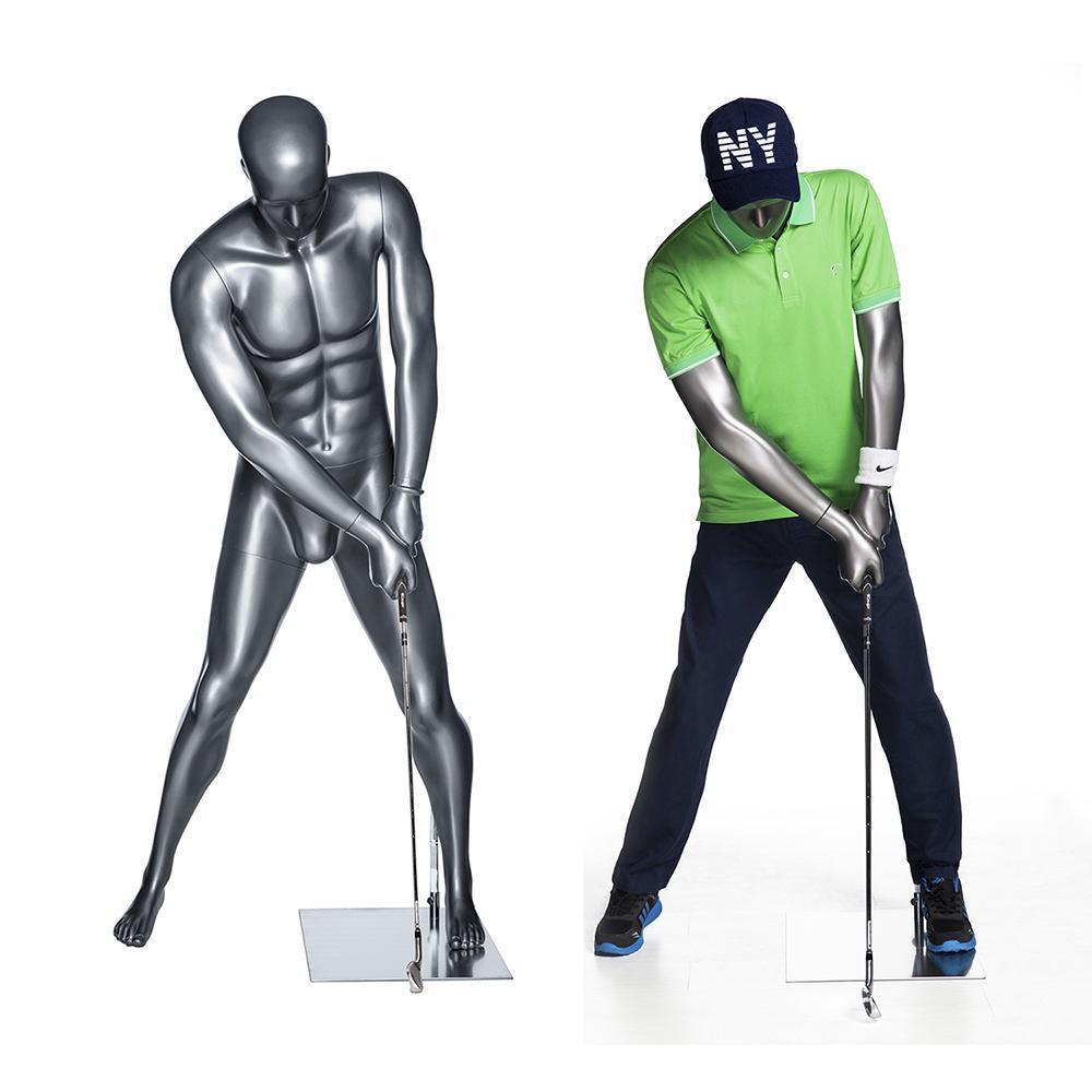 Male Abstract Golf Mannequin MM-GOLF02 - Mannequin Mall