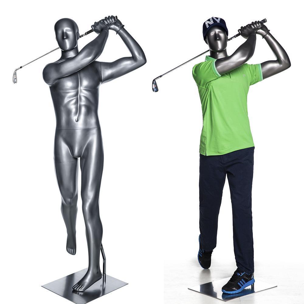Male Abstract Golf Mannequin MM-GOLF04 - Mannequin Mall