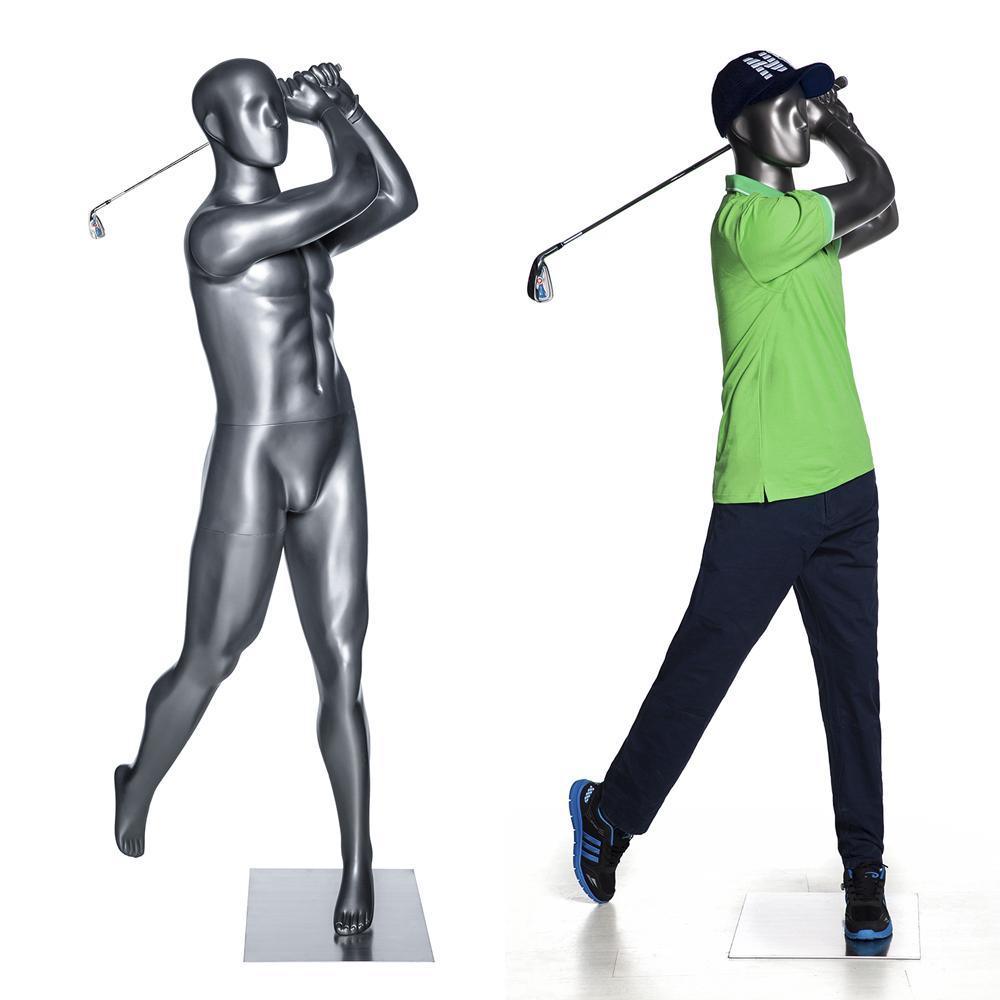 Male Abstract Golf Mannequin MM-GOLF04 - Mannequin Mall
