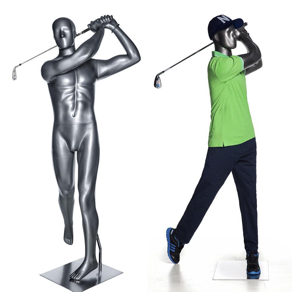 Male Abstract Golf Mannequin MM-GOLF04 - Mannequin Mall