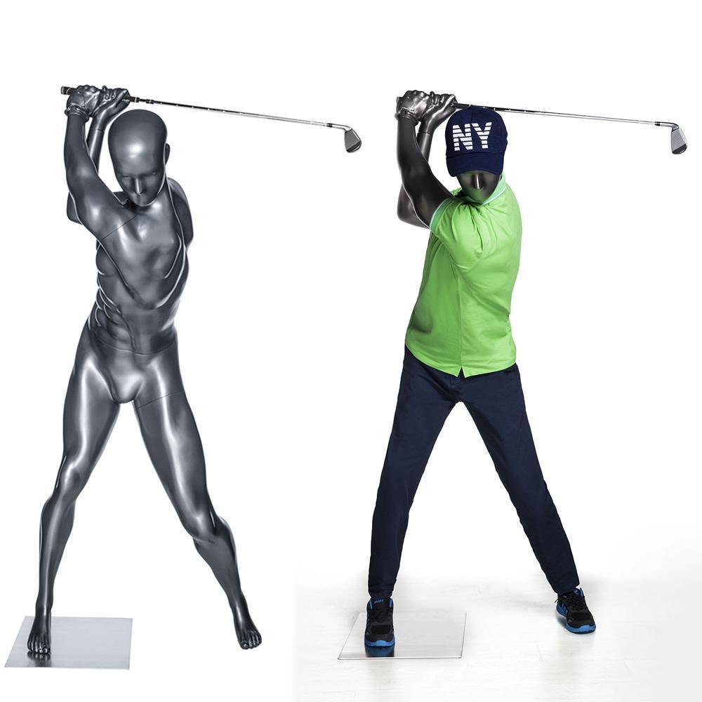 Male Abstract Golfer Mannequin MM-GOLF01 - Mannequin Mall