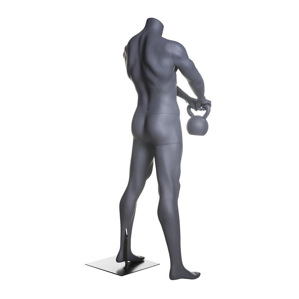Male Athletic Kettlebell Weight Lifting Mannequin MM-HL-01 - Mannequin Mall