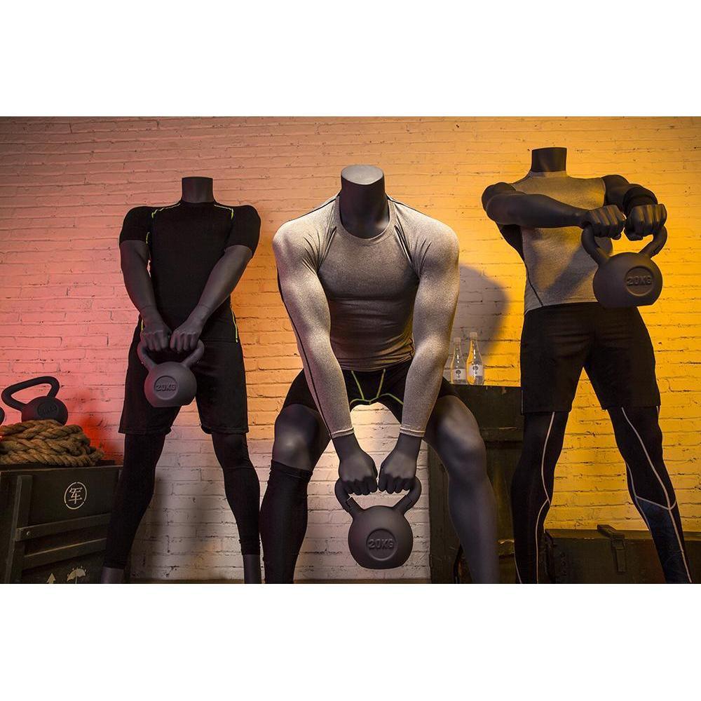 Male Athletic Kettlebell Weight Lifting Mannequin MM-HL-01 - Mannequin Mall
