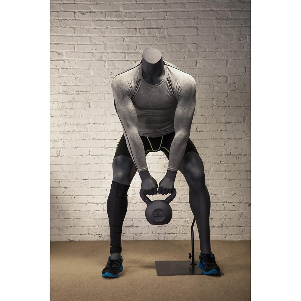 Male Athletic Kettlebell Weight Lifting Mannequin MM-HL-02 - Mannequin Mall